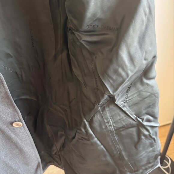 Dolce & Gabbana Blazer Mens Suit Coat Grey 3 Button Italian Wool D&G Jacket 42R - Picture 14 of 16